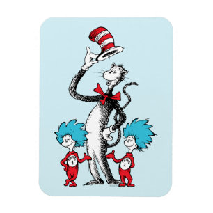 Dr. Seuss De Kat in de Hoed, Ding Een & Ding Twe Magneet