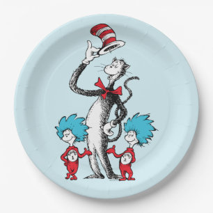 Dr. Seuss De Kat in de Hoed, Ding Een & Ding Twe Papieren Bordje
