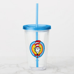 Dr. Seuss   De Kat in de Hoed Hoofd Grafisch Acryl Drinkbeker