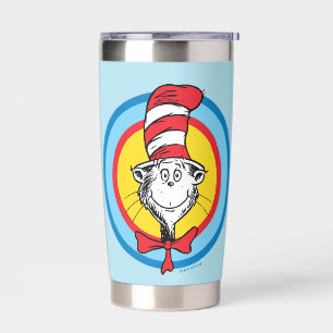 Dr. Seuss   De Kat in de Hoed Hoofd Grafisch Geïsoleerde Drinkbeker