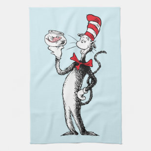 Dr. Seuss De Kat in de Hoed & Krullebol Theedoek