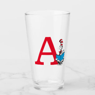 Dr. Seuss De Kat in de Hoed - Lezen Monogram Glas
