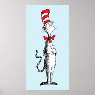 Dr. Seuss De Kat in de Hoed Staat Trots Poster