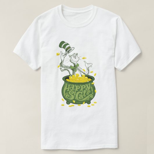 Dr. Seuss | De kat in het Pet - Happy St. Cat's! T-shirt (Design voorkant)