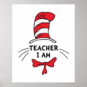 Dr. Seuss   De kat in het Pet - Leraar I Poster