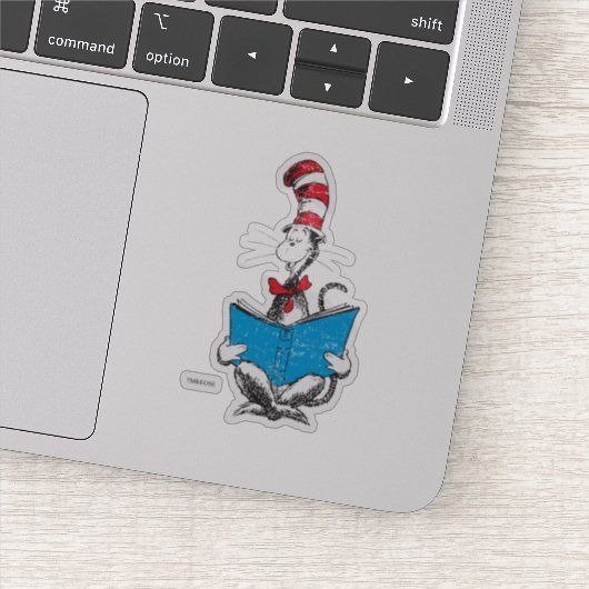 Dr. Seuss| De kat in het Pet - Lezen Sticker (Detail)
