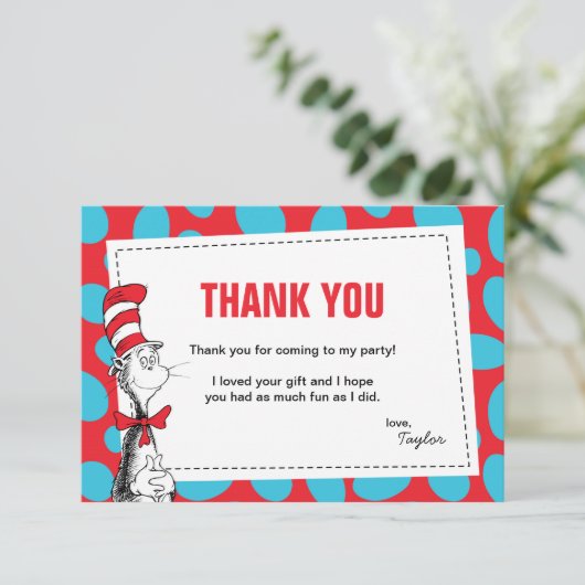 Dr. Seuss | De kat in het Pet van gisteren bedankt (Staand voorkant)