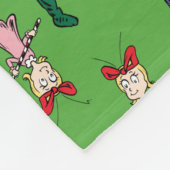 Dr. Seuss| De knuppel| Cindy Lou Who Pattern Fleece Deken (Hoek)