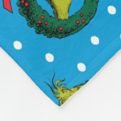 Dr. Seuss| De knuppel| kerstpatroon Fleece Deken (Hoek)