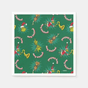 Dr. Seuss De knuppel Merry Grinchmas Pattern Servet
