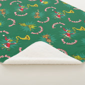 Dr. Seuss| De knuppel| Merry Grinchmas Pattern Sherpa Deken (3/4)