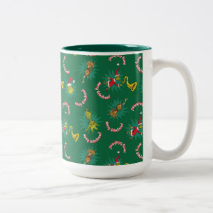 Dr. Seuss De knuppel Merry Grinchmas Pattern Tweekleurige Koffiemok