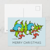 Dr. Seuss| De knuppel| Thans 1 Thans 2 Kerstmis Feestdagenkaart (Voorkant / Achterkant)