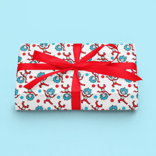Dr. Seuss Ding 1 Ding 2 Tweeling Baby Shower Cadeaupapier