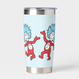 Dr. Seuss Ding 1 en Ding 2 Karakter Geïsoleerde Drinkbeker