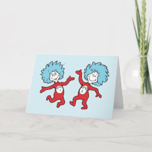 Dr. Seuss Ding 1 en Ding 2 Karakter Kaart