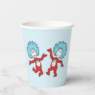 Dr. Seuss Ding 1 en Ding 2 Karakter Papieren Bekers