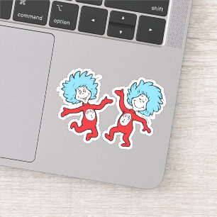 Dr. Seuss Ding 1 en Ding 2 Karakter Sticker