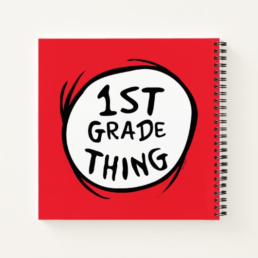 Dr. Seuss | Ding Eén Ding Twee - 1e klas ding Notitieboek (Achterkant)