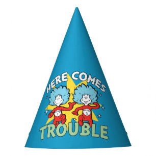 Dr. Seuss Ding Eén Ding Twee Daar Komt Problemen Feesthoedjes