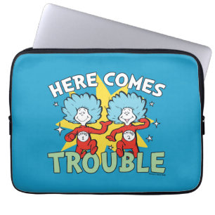 Dr. Seuss   Ding Eén Ding Twee Daar Komt Problemen Laptop Sleeve