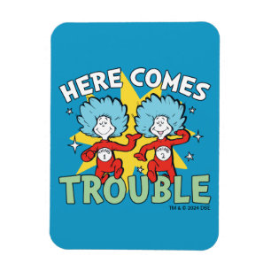Dr. Seuss Ding Een Ding Twee Daar Komt Problemen Magneet