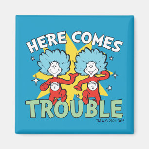 Dr. Seuss Ding Eén Ding Twee Daar Komt Problemen Magneet