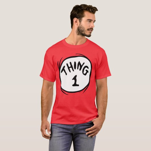 Dr. Seuss | Ding één ding twee - Ding één T-shirt (Voorkant volledig)