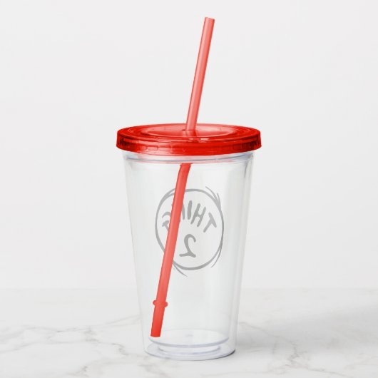 Dr. Seuss | Ding één ding twee - Ding twee Acryl Drinkbeker (Achterkant)