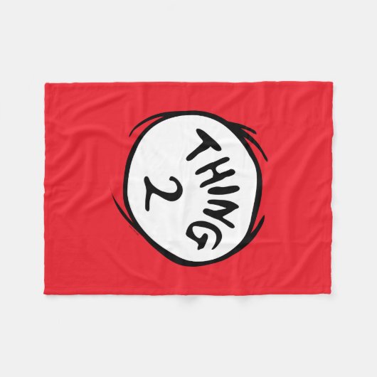 Dr. Seuss | Ding één ding twee - Ding twee Fleece Deken (Voorkant (Horizontaal))