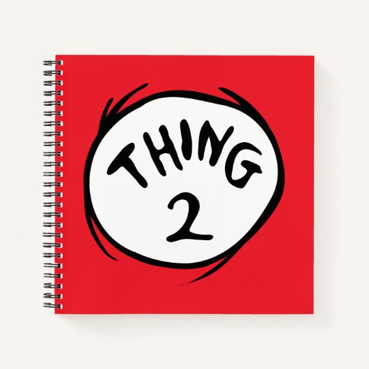 Dr. Seuss | Ding één ding twee - Ding twee Notitieboek (Voorkant)