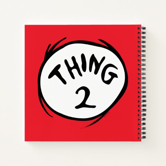 Dr. Seuss | Ding één ding twee - Ding twee Notitieboek (Achterkant)