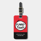 Dr. Seuss | Ding een ding twee - grappig ding Bagagelabel (Voorkant verticaal)