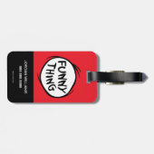 Dr. Seuss | Ding een ding twee - grappig ding Bagagelabel (Achterkant horizontaal)