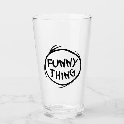 Dr. Seuss | Ding een ding twee - grappig ding Glas (Voorkant)