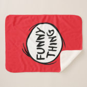 Dr. Seuss | Ding een ding twee - grappig ding Sherpa Deken (Voorkant (horizontaal))