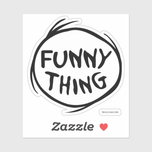 Dr. Seuss | Ding een ding twee - grappig ding Sticker (Vel)