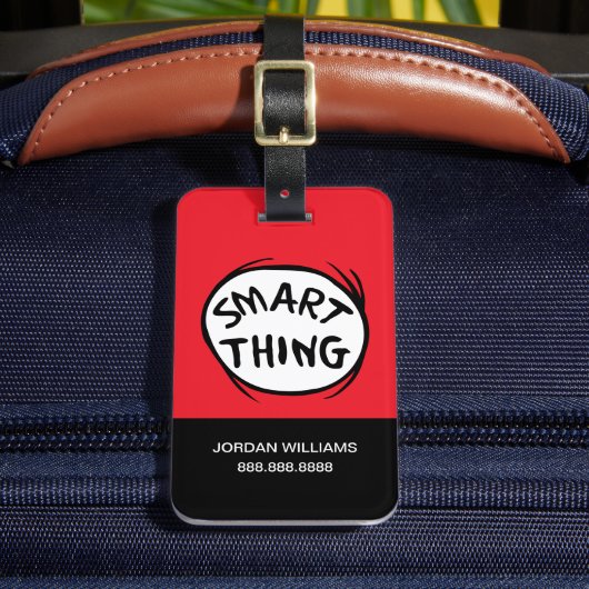 Dr. Seuss | Ding één Ding Twee - Slim Ding Bagagelabel (Voorkant Insitu 2)