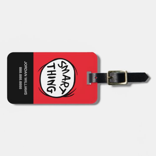 Dr. Seuss | Ding één Ding Twee - Slim Ding Bagagelabel (Voorkant horizontaal)