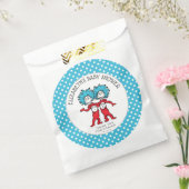 Dr Seuss ding één ding twee | Tweeling Baby shower Bedankzakje (Gezegeld)