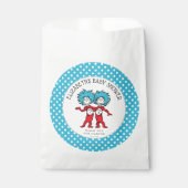 Dr Seuss ding één ding twee | Tweeling Baby shower Bedankzakje (Voorkant)