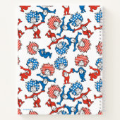 Dr. Seuss | Ding één ding twee US vlag patroon Notitieboek (Achterkant)