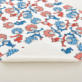 Dr. Seuss | Ding één ding twee US vlag patroon Sherpa Deken (3/4)