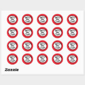Dr. Seuss ding één ding twee - verjaardag ding Ronde Sticker (Vel)