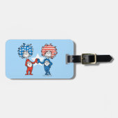 Dr. Seuss | Ding One Thing Two Patriotic Graphic Bagagelabel (Voorkant horizontaal)