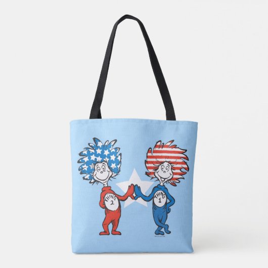 Dr. Seuss | Ding One Thing Two Patriotic Graphic Draagtas (Achterkant)