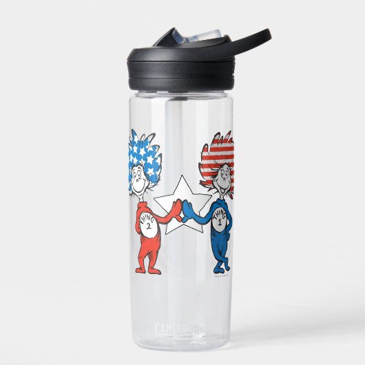 Dr. Seuss | Ding One Thing Two Patriotic Graphic Waterfles (Links)