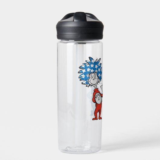 Dr. Seuss | Ding One Thing Two Patriotic Graphic Waterfles (Voorkant)