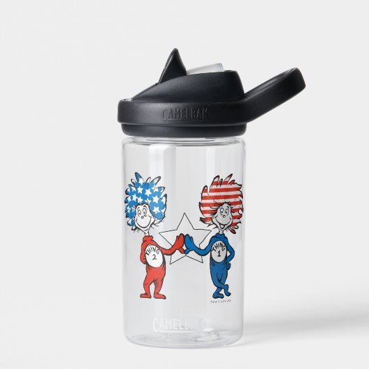Dr. Seuss | Ding One Thing Two Patriotic Graphic Waterfles (Links)