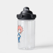 Dr. Seuss | Ding One Thing Two Patriotic Graphic Waterfles (Achterkant)